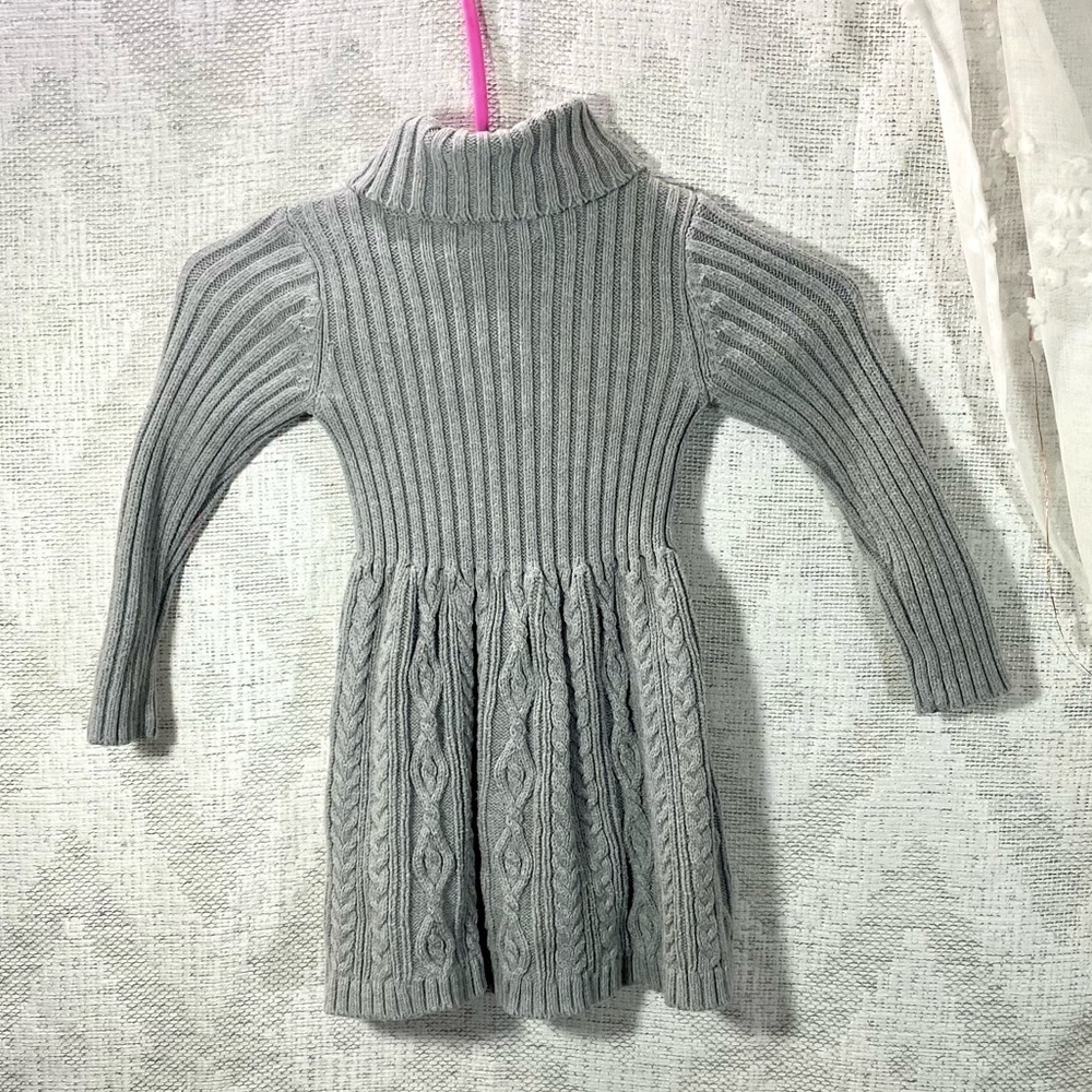 Rachel Zoe chunky knit turtleneck sweater dress size 2T
